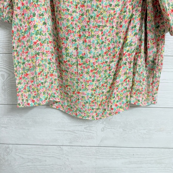 Zac & Rachael Women’s Pink Floral Rayon Boho Top. Size L - Picture 5 of 7
